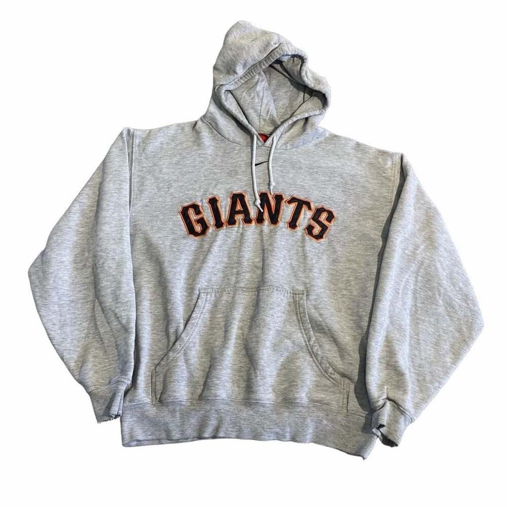 Nike San Francisco Giants Center Swoosh Hoodie Medium Gray